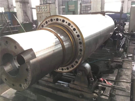 Хорошая цена Ковкий чугун, быстрорежущая сталь, резиновый вал станка с прецизионной обработкой, кованый стальной ролик онлайн