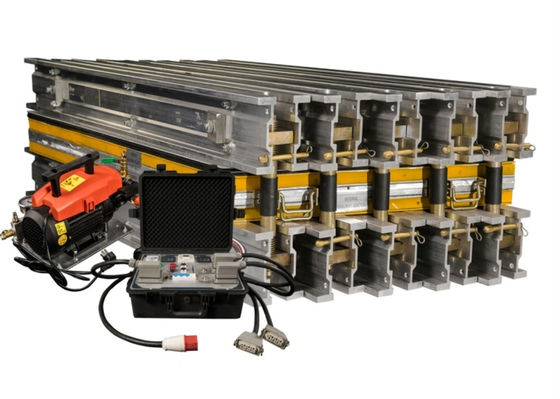 Хорошая цена Легкая портативная резиновая конвейерная лента вулканизирующая машина с шириной ленты 800 мм, длиной сцепления 900 мм и количеством пучков 12 шт. онлайн